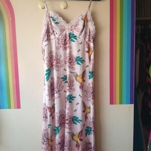 Shein x Frida Kahlo Silky Nightgown/Slip Dress